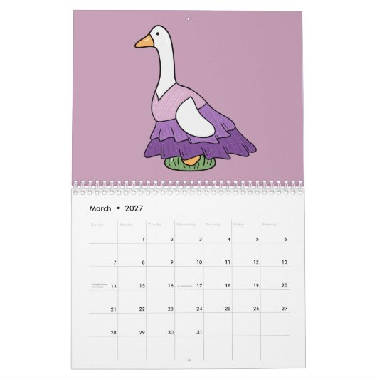 Calendrier Silly Goose (Color Pop Version) (Mar 2027)