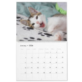 Calendrier Silver Parties scintillant Rose Gold Foil Monogram (Jan 2026)