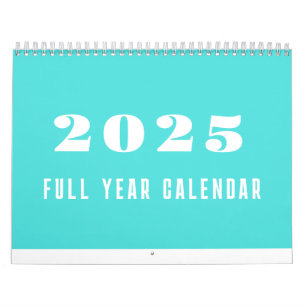 Calendrier simple 2025 Minimaliste