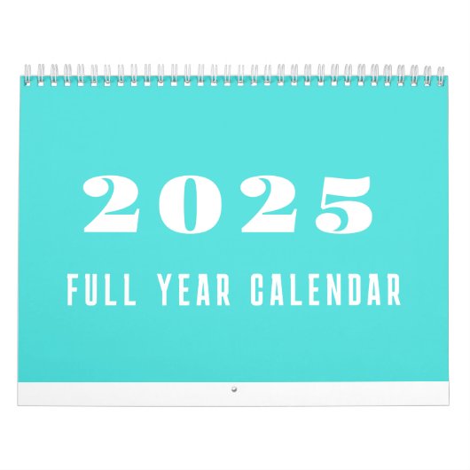 Calendrier simple 2025 Minimaliste (Protection)
