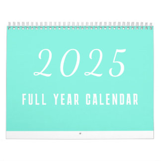 Calendrier simple 2025 Minimaliste