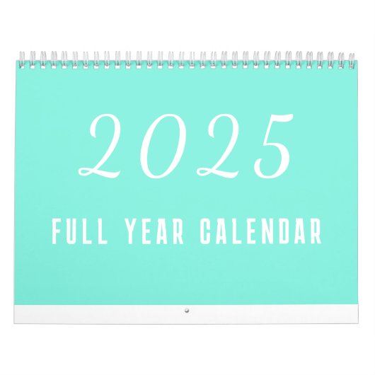 Calendrier simple 2025 Minimaliste (Protection)