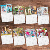 Calendrier Simple 3 Photos Par Mois