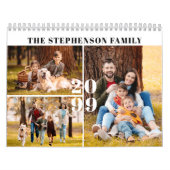 Calendrier Simple 3 Photos Par Mois (Protection)
