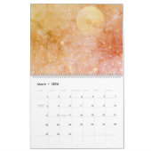 Calendrier simple adyour logo/design rose orange (Mar 2026)