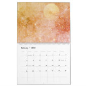 Calendrier simple adyour logo/design rose orange (Feb 2026)