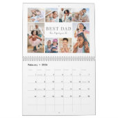 Calendrier Simple Best Dad Photo Collage (Feb 2026)