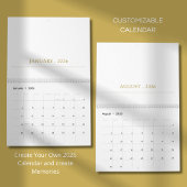 Calendrier Simple Clean Typography Design