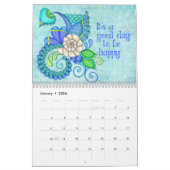 Calendrier Simple Colorful Motivation (Jan 2026)