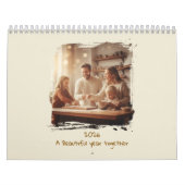 Calendrier Simple Custom Modern Design Photo (Protection)