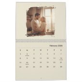 Calendrier Simple Custom Modern Design Photo (Feb 2026)