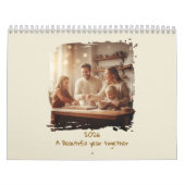 Calendrier Simple Custom Modern Design Photo (Protection)