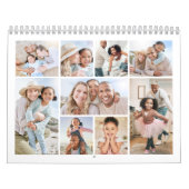 Calendrier Simple Elegant Photo Collage (Protection)
