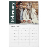 Calendrier Simple et moderne 2024 Famille personnalisée photo (Feb 2026)