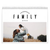 Calendrier Simple et moderne photo de famille (Protection)
