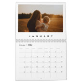 Calendrier Simple et moderne photo de famille (Jan 2026)