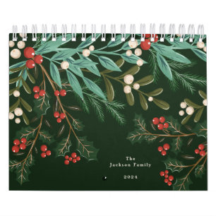Calendrier Simple Green USA America Weekly Planner 2026