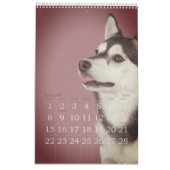 Calendrier Simple Jouer mignon et Whimsical année de CHIEN (Feb 2026)