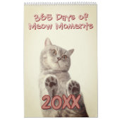 Calendrier Simple Jouer mignon et Whimsical CAT Année d'amour (Protection)