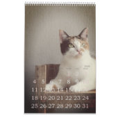 Calendrier Simple Jouer mignon et Whimsical CAT Année d'amour (Jan 2026)