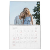 Calendrier Simple Modern Grandchildren Photo Desk (Feb 2027)