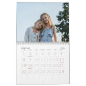 Calendrier Simple Modern Grandchildren Photo Desk (Feb 2026)