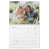 Calendrier Simple Modern Grandchildren Photo Desk (Jan 2026)