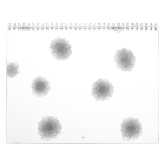 CALENDRIER SIMPLE MODERNE MODERNE MONOGRAM ÉLÉGANT CHIC STYLE (Protection)