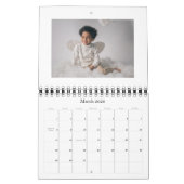 Calendrier Simple Noir Beige USA America Weekly Planner 2025 (Mar 2026)