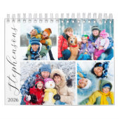 Calendrier Simple Photo Collage 4 Per Month Script Calendar (Protection)