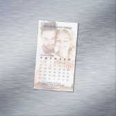 Calendrier Simple Photo tendance Magnet à six rang (In Situ)