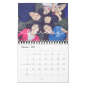 Calendrier Simple police mignonne photo 2023 (Feb 2027)