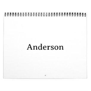 Calendrier Simple Professionnel 21,59 cm x 27,94 cm 2 pages m