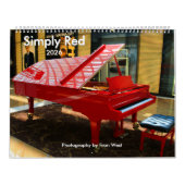 Calendrier Simple Red 2026 (Protection)