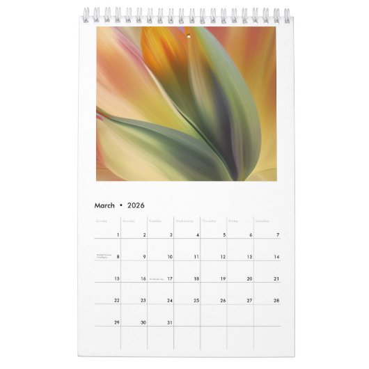Calendrier Simply Beautiful : Nature Re-imaged Calendar (Mar 2026)