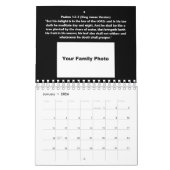 Calendrier Simply Psalms Bible Verse Modèle photo de famille (Jan 2026)