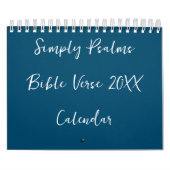 Calendrier Simply Psalms Bible Verse Modèle photo de famille (Protection)