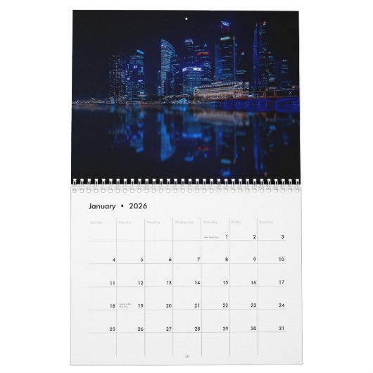 Calendrier Singapour 2025 (Jan 2026)