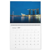 Calendrier Singapour par nuit (Jan 2027)