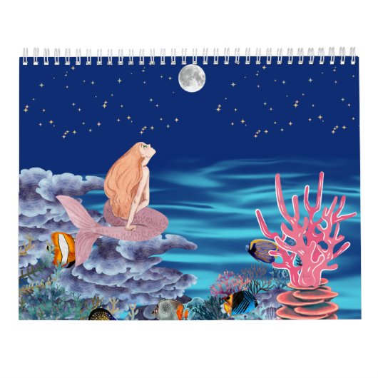 Calendrier sirena mirando la luna (Dos)