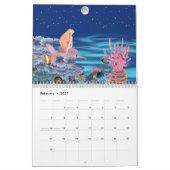 Calendrier sirena mirando la luna (Feb 2027)
