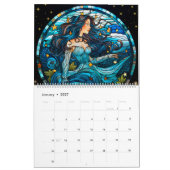 Calendrier Sirène En Verre Tiré (Jan 2027)