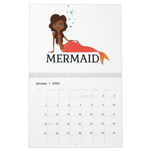 Calendrier Sirènes toute l'année 2020 (Jan 2026)