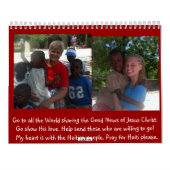 Calendrier Site du Haïti (Dos)