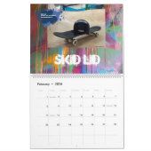 Calendrier Skaterboarder Slang personnalisable (Feb 2026)