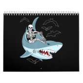 Calendrier Skeleton équitation requin Drôle cadeaux d'Hallowe (Protection)