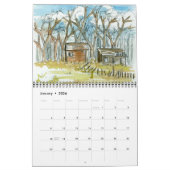 Calendrier Sketches du désert Voyager Explorez Nevada Waterco (Jan 2026)