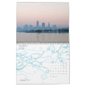 Calendrier Skyline de Cleveland Ohio City (Mar 2026)