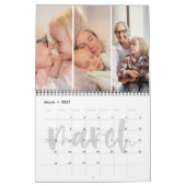 Calendrier Slice Of Life Calligraphy Mois Photo Collage (Mar 2027)