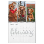 Calendrier Slice Of Life Calligraphy Mois Photo Collage (Feb 2027)